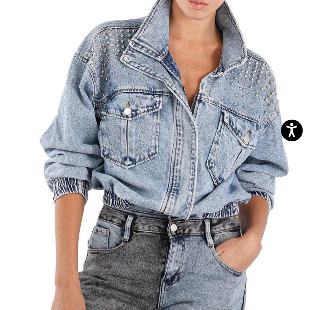 BOMBER STUD JACKET